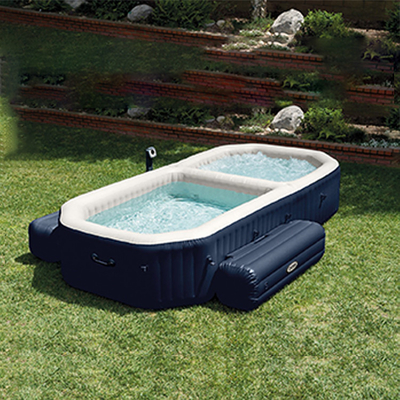 4-6 Person Inflatable Spa Hot Tub Adjustable Temperature Inflatable Spa Bathtub