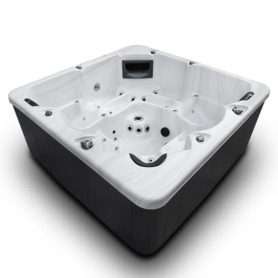 5 People Big Size Acrylic Hydro Massage Bathtub Hot Tub Spa With Air Bubble Nozzles