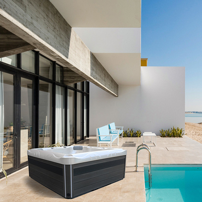 Improve Sleep Relax Muscles Hot Tub With Overflow Fountain Outdoor
