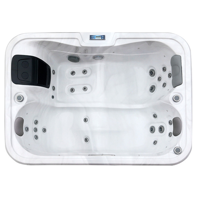 Acrylic Outdoor Whirlpool Massage Hot Tub With Underwater LED Light